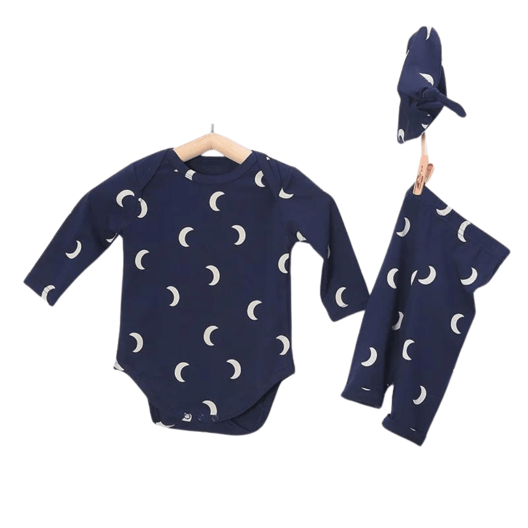 Conjunto 3 piezas Lunas Bebés 0 - 18 Meses - Memmi