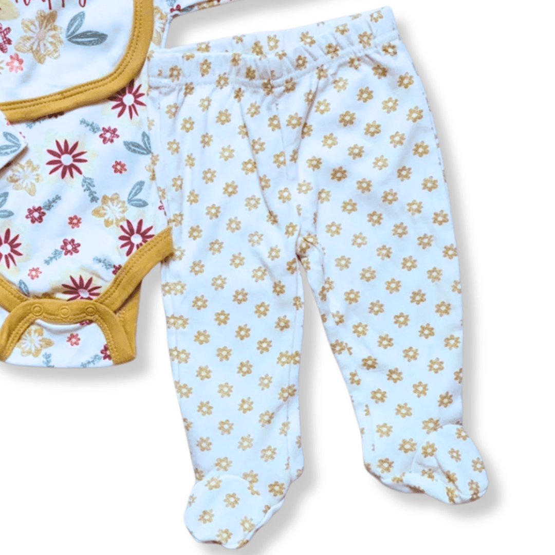 Conjunto 3 piezas Margritas Bebés 0 - 18 Meses - Memmi