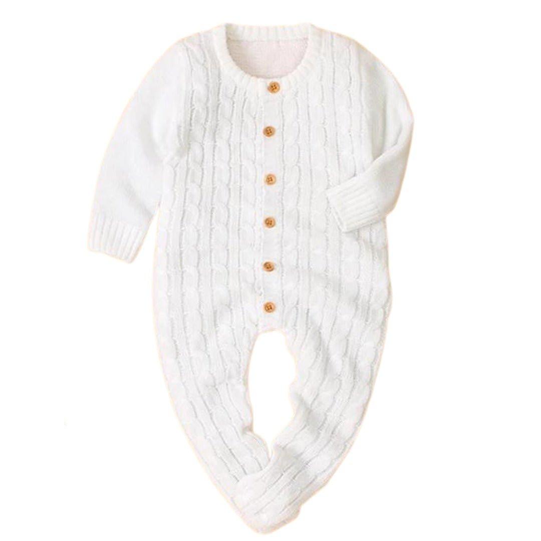 SET REGALO | Mameluco tejido blanco + Rebozo - Memmi