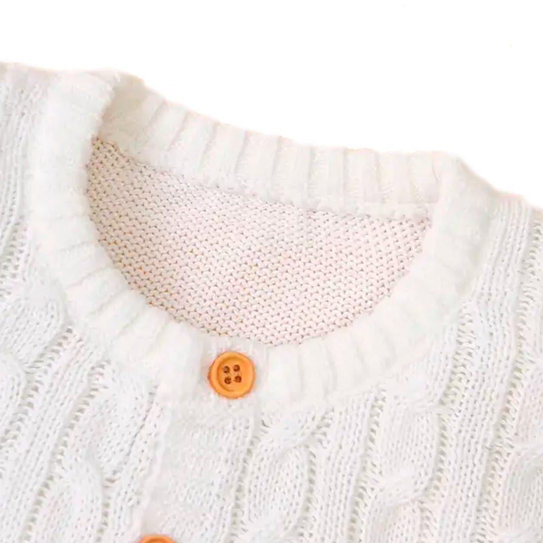 SET REGALO | Mameluco tejido blanco + Rebozo - Memmi