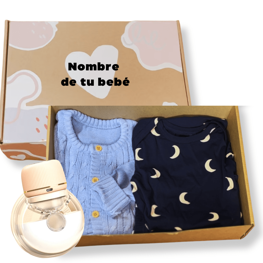 SET REGALO | Mameluco tejido + Conjunto 3 piezas celeste - Memmi