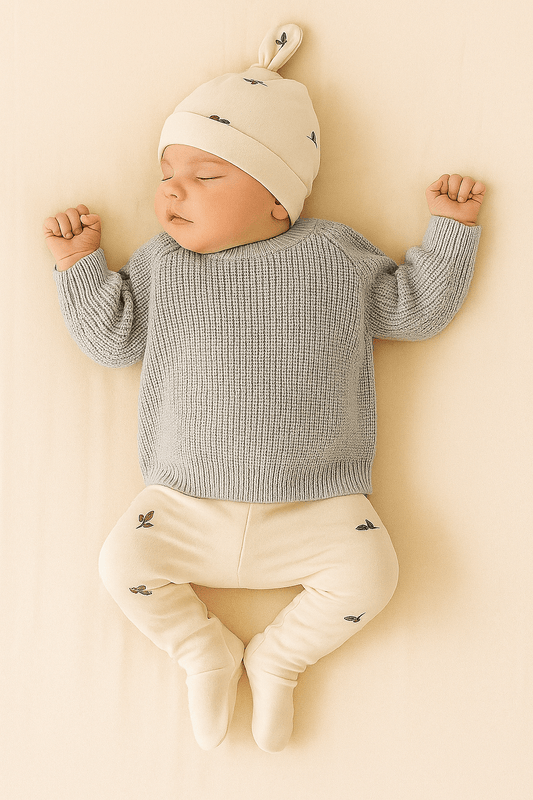Sweater Tejido Gris Bebés 0 - 18 Meses - Memmi