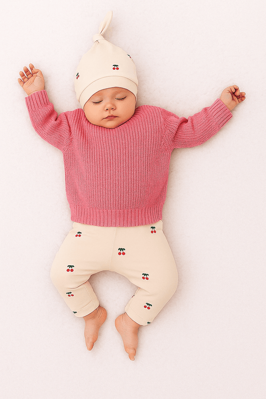 Sweater Tejido Rosado Bebés 0 - 18 Meses - Memmi